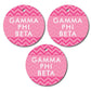Gamma Phi Beta Circle Ornament Set of 3