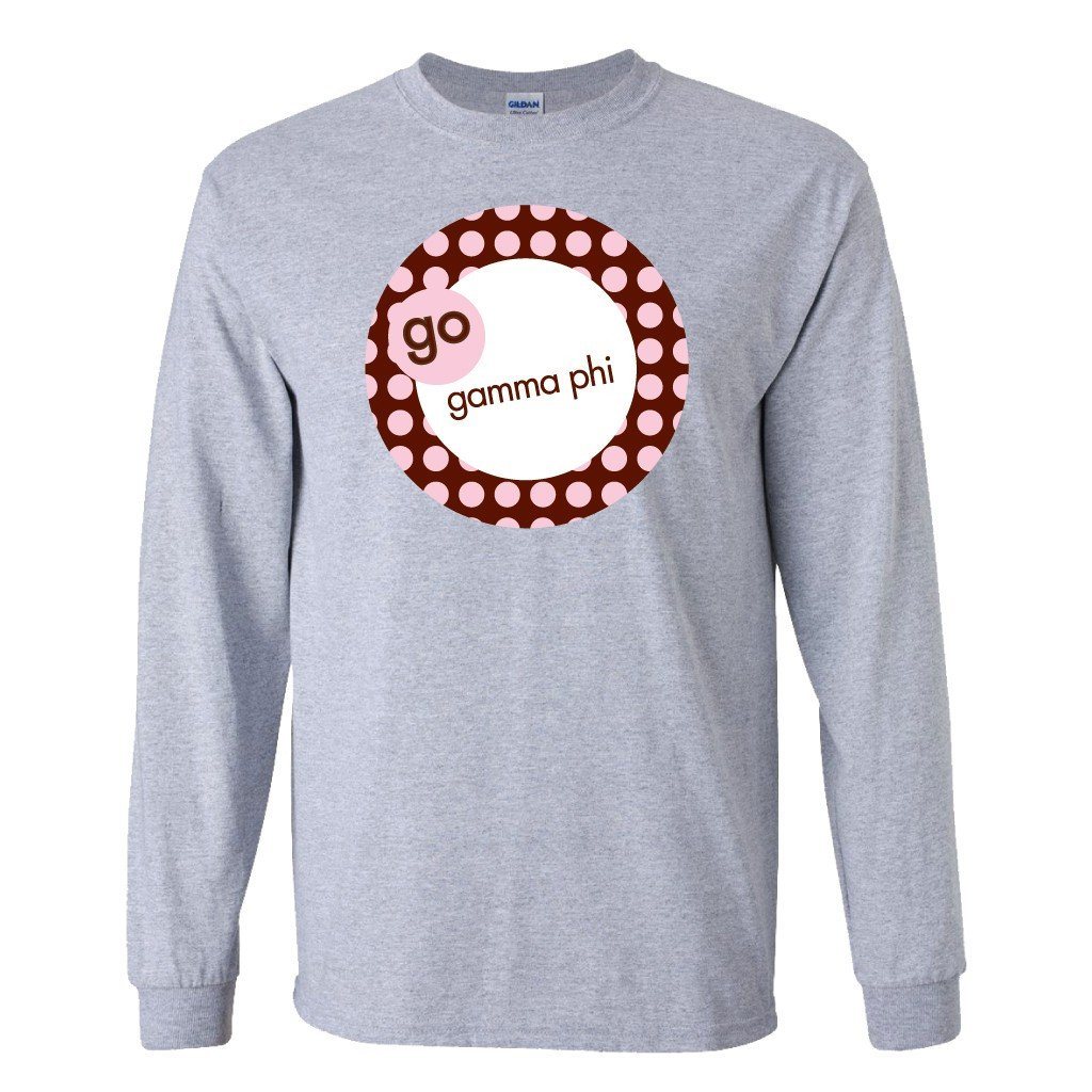 Gamma Phi Beta Long Sleeve T-shirt "Go Gamma Phi Beta"