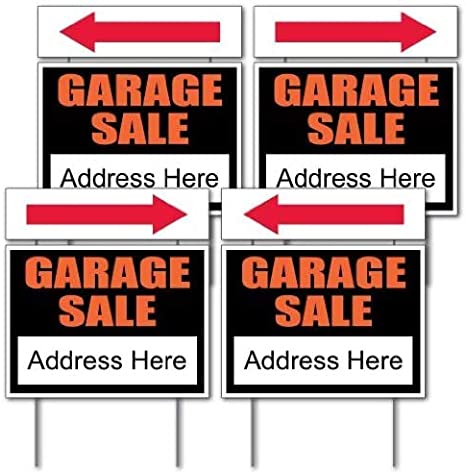 Garage Sale Sign | 4pc Set