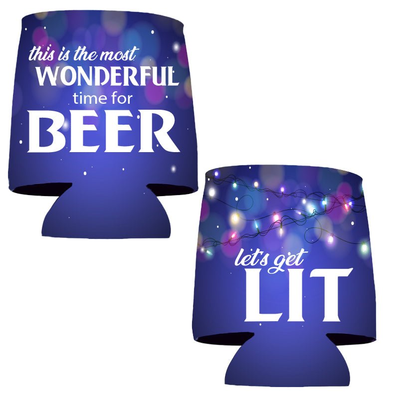 Get Lit Holiday Can Coolers (13835)
