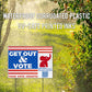 Get Out and Vote (Rebublican) with Polling Location QR Code | 18" x 24" | 4 pack