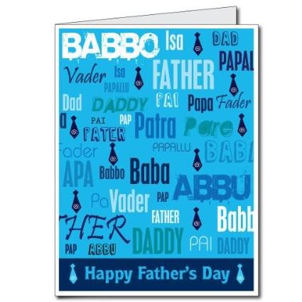 3' Tall Stock Design Giant Father's Day Card
