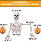 Giant Halloween Skeleton Yard Sign Set, 5 Feet Tall - Includes Stakes