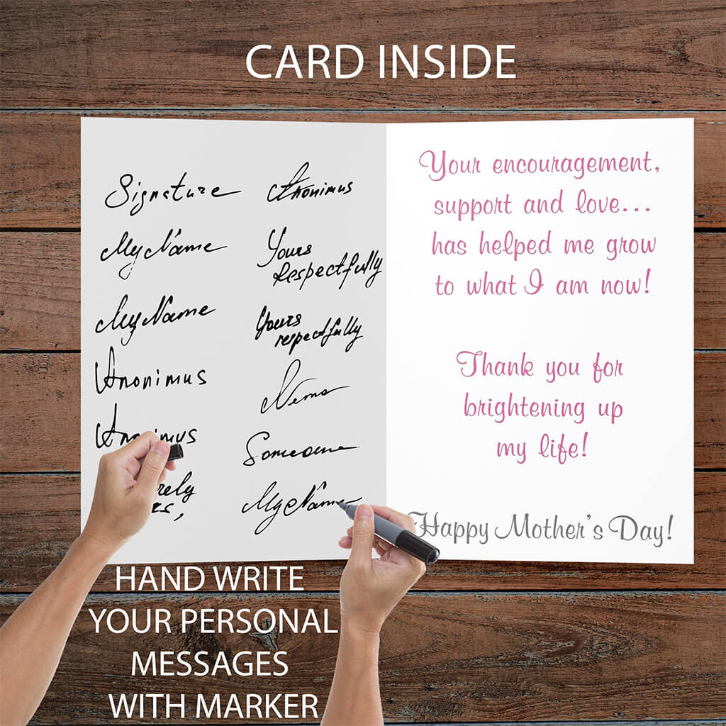 Giant Pink Mother's Day Greeting Card
