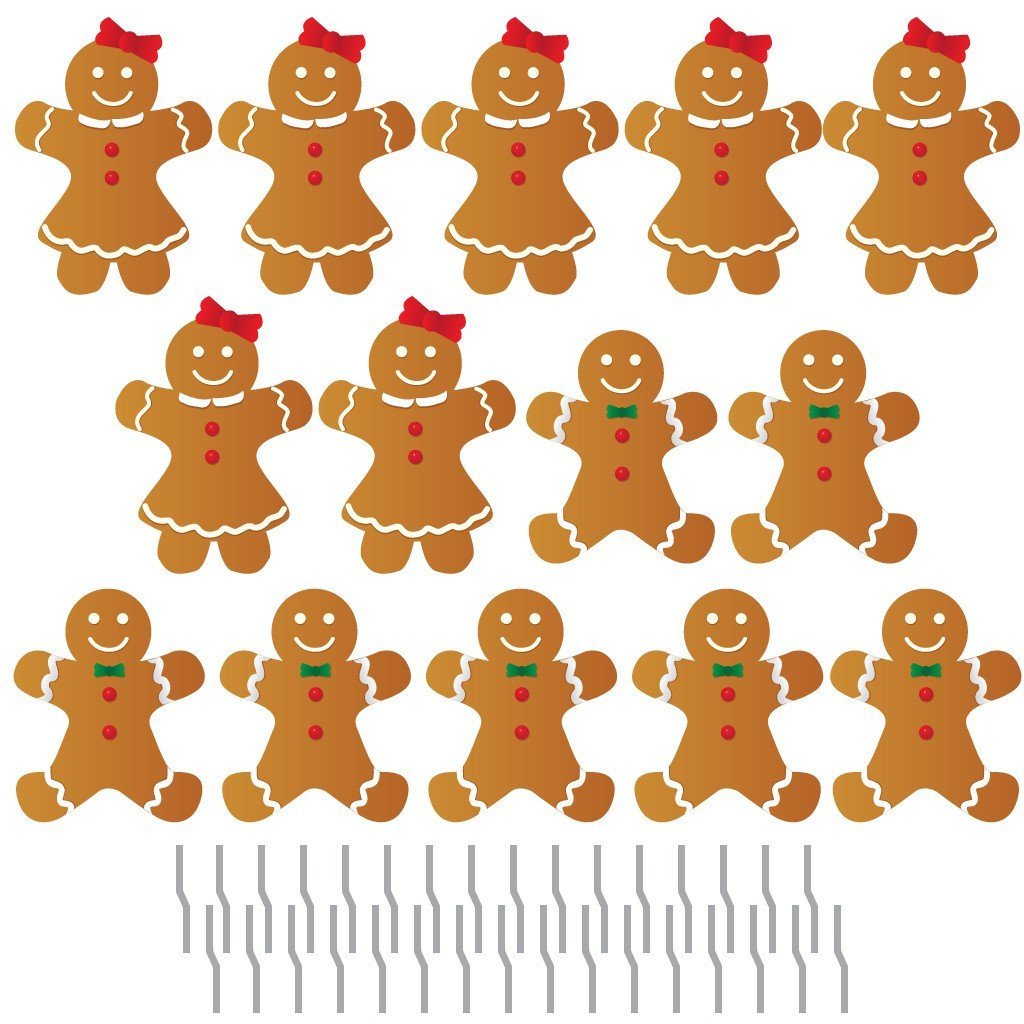 Gingerbread People Pathway Markers Christmas Yard Decorations
