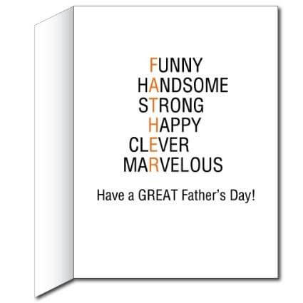 3' Tall Giant Father's Day Card - Glasses, Mustache, and Bowtie