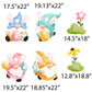 Gnome Theme Happy Easter Quick Set Yard Card Display 12 pc set (20364)