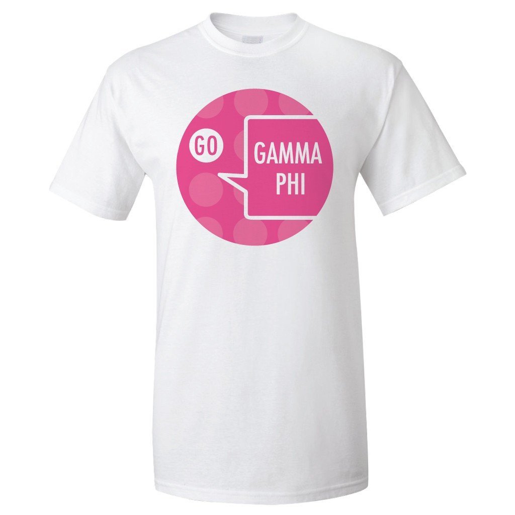 Go Gamma Phi Beta Speech Bubble T-Shirt