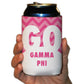Go Gamma Phi Chevron Can Cooler Set of 6