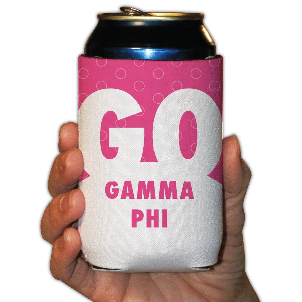 Go Gamma Phi CirclesCan Cooler Set of 6