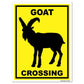 Goat Crossing Sign or Sticker