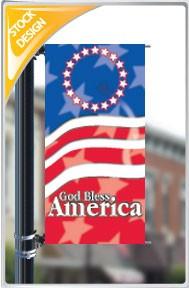 18"x36" God Bless America Pole Banner FREE SHIPPING