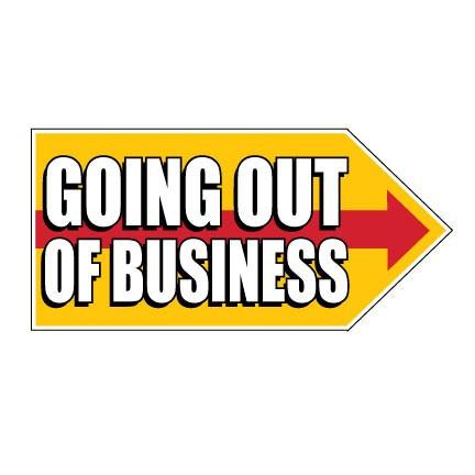 Going Out of Business Spinner Signs