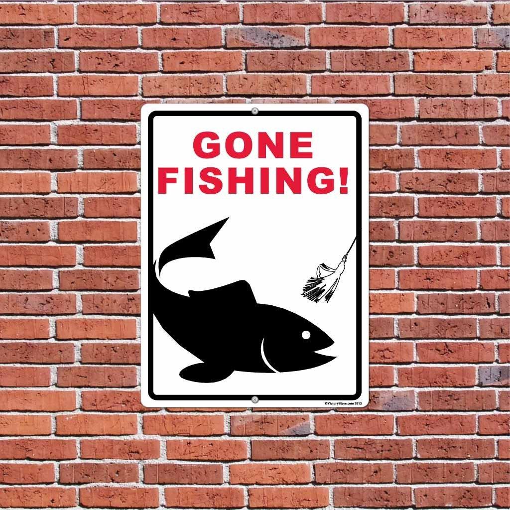gone fishing sign