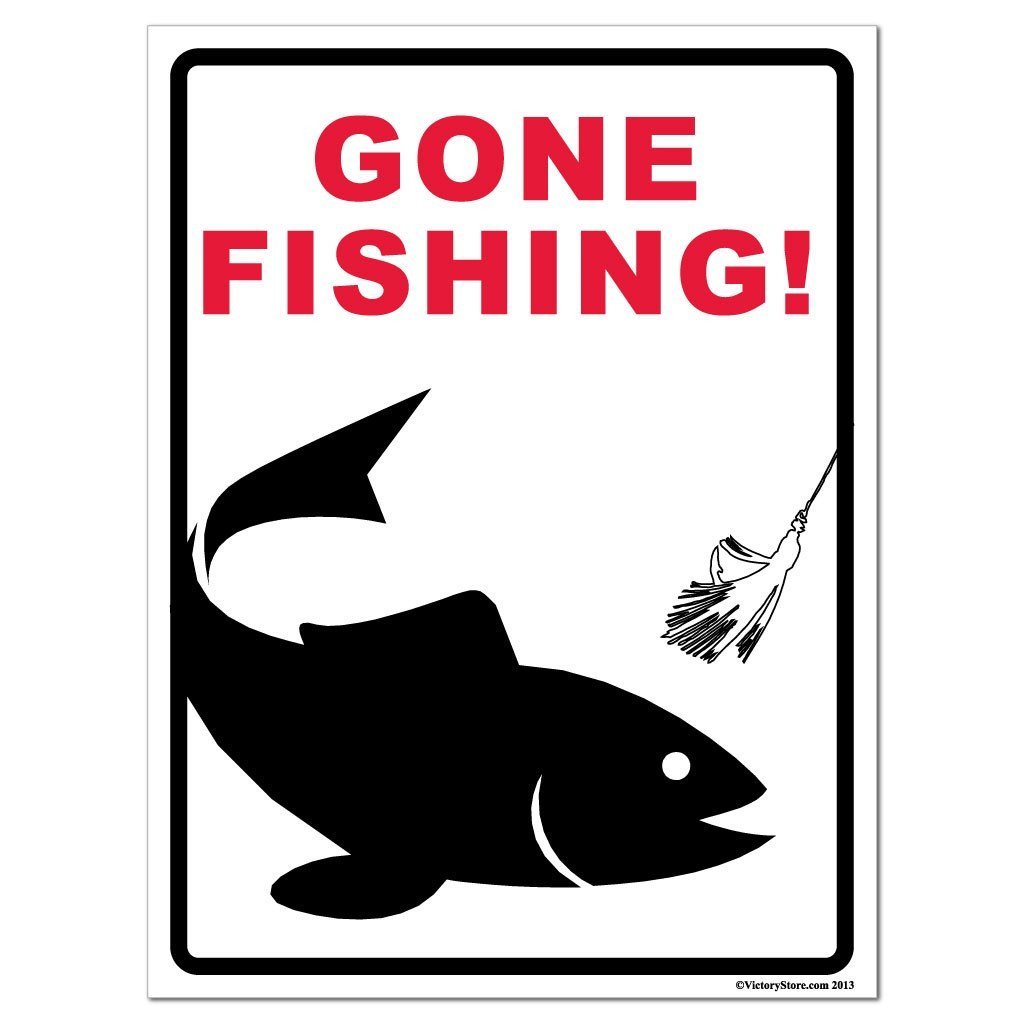 gone-fishing-sign-or-sticker-victorystore-victorystore-com for Free Printable Gone Fishing Sign Gone Fishing Sign or Sticker | VictoryStore – VictoryStore.com for Free Printable Gone Fishing Sign