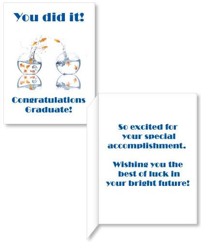 Graduation Fish Bowl Card - 3' Standard Card