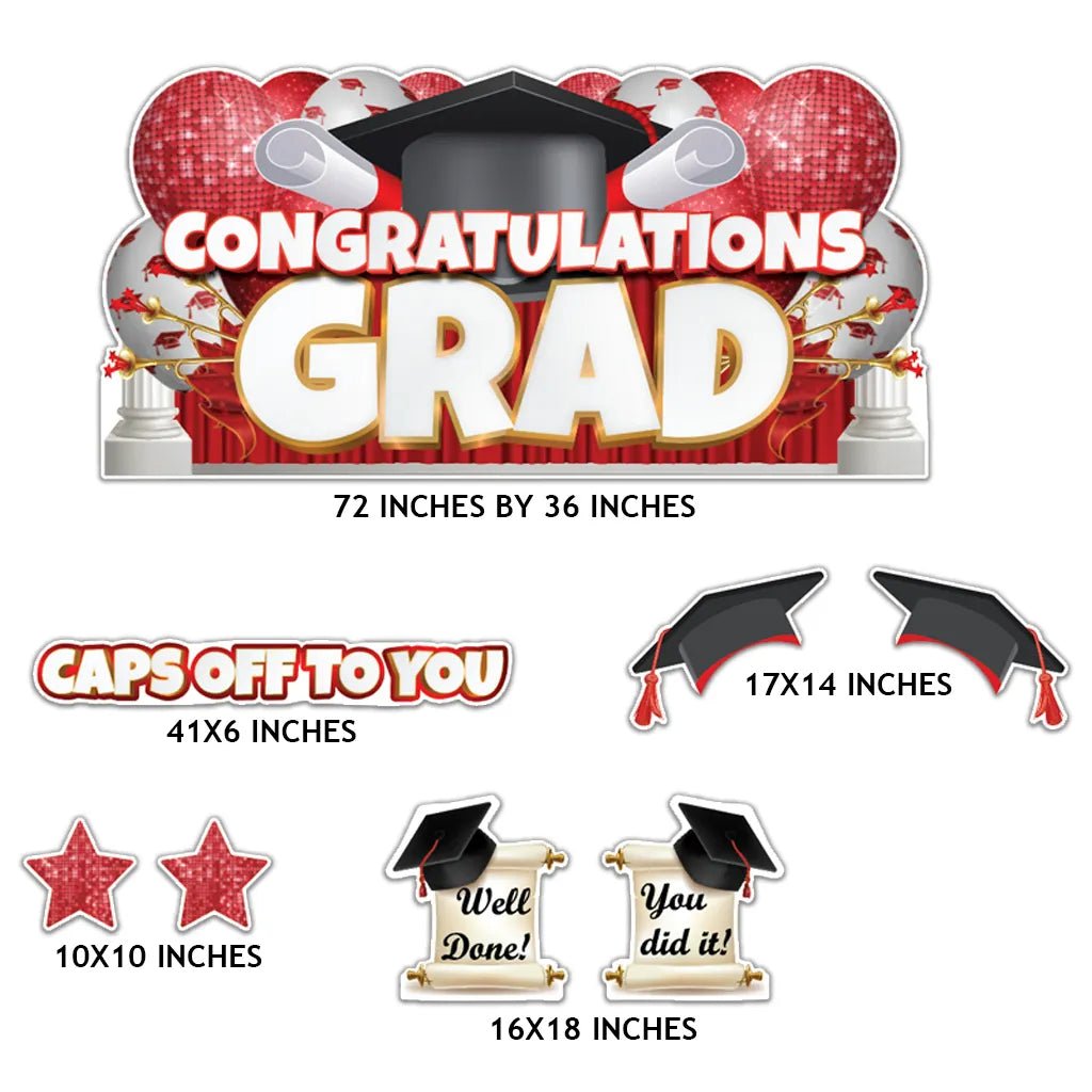 15" Graduation Sayings Yard Card Bundle | 10pc | VictoryStore Blue 15" Graduation Sayings Yard Card Bundle | 10pc | VictoryStore Blue