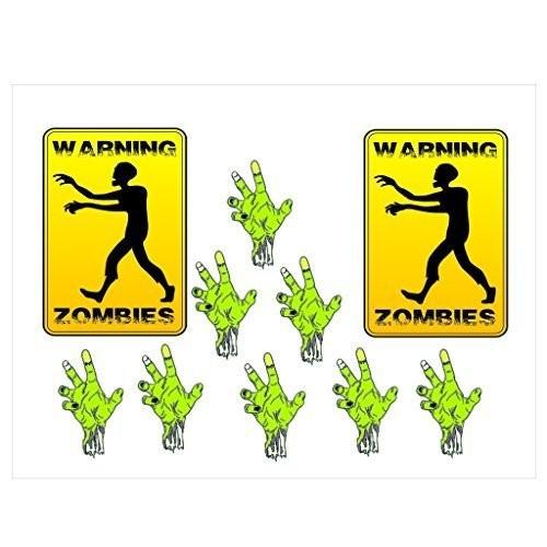 Warning Zombies! Halloween Pathway Markers - Free Shipping