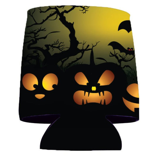 Halloween Jack-O-Lanterns Can Cooler Set of 6