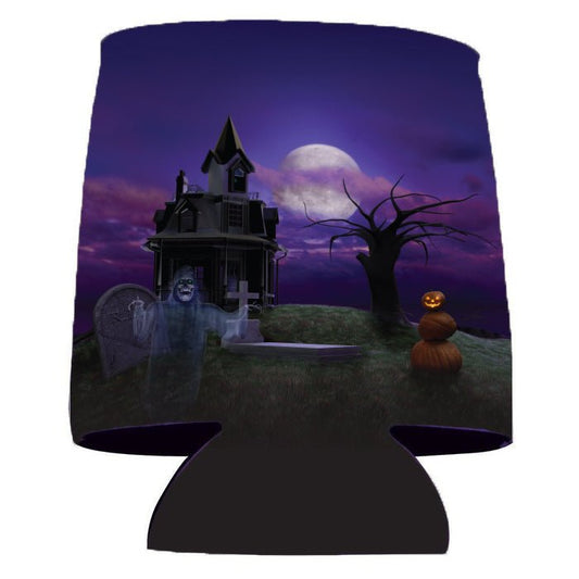 Halloween Party 'Haunted House' Can Cooler Set 6