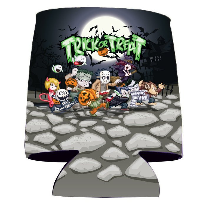 Halloween Party 'Trick Or Treat' Can Cooler Set 6