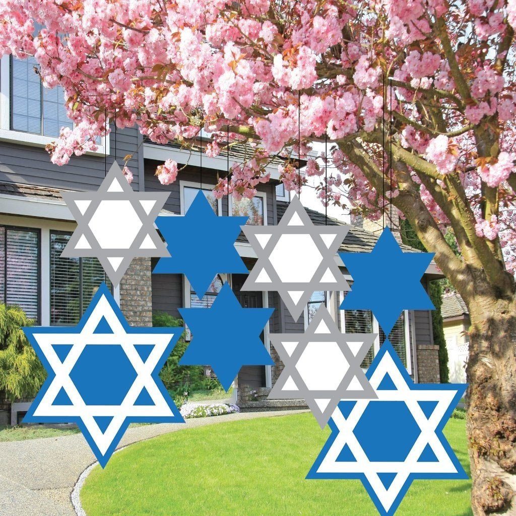 Hanukkah Decorations - Passover Decorations - Hanging Star of David - FREE SHIPPING