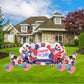 Happy 4th of July Oversized Yard Sign Decorations - 7pcs