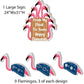 Happy Chanukah Flocking Flamingos Chanukah 10 pc Yard Card Set (13745)