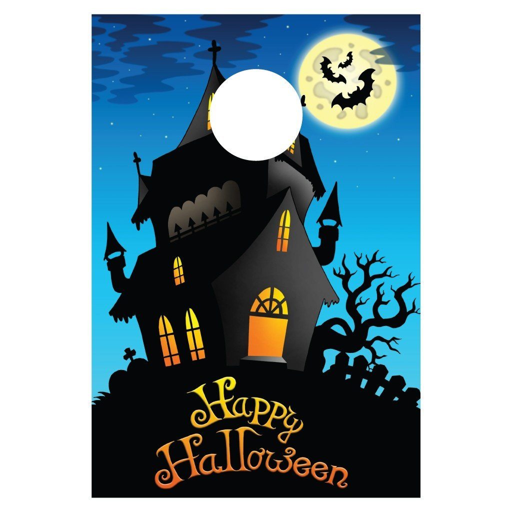 Happy Halloween Haunted House Bag Toss Game