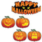 Happy Halloween Scary Pumpkins Halloween Lawn Decoration Set of 5 - FREE SHIPPING