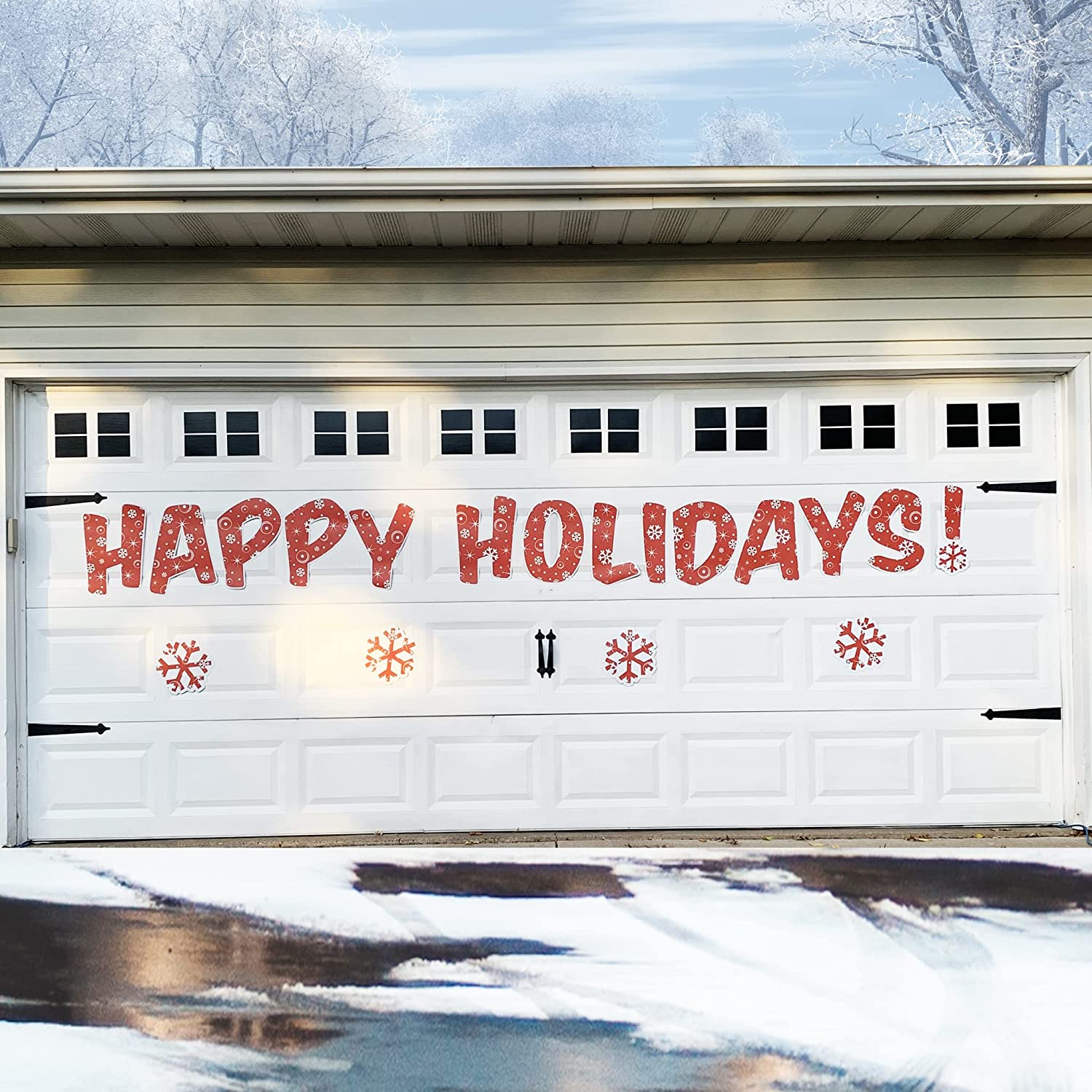 Happy Holidays Garage Door Magnet Decorations (19718)