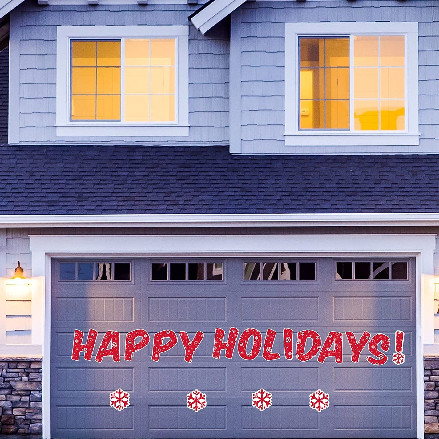 Happy Holidays Christmas Garage Door Decorations VictoryStore