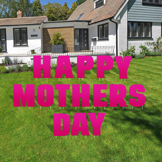 Happy Mother's Day Yard Card Letters