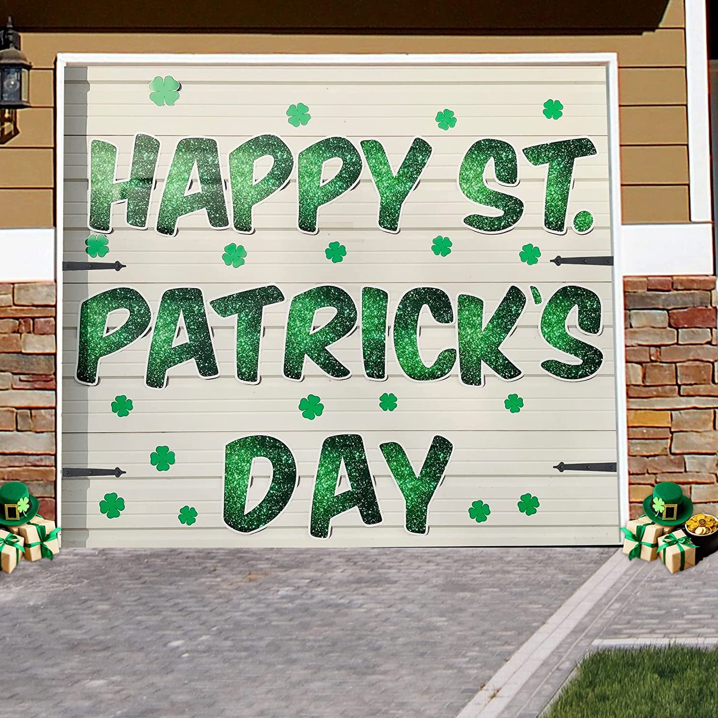 Happy St Patrick's Day Garage Door Magnets, 38 Pieces