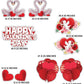 Happy Valentine's Day | Love Swans and Cupid Yard Card | 9 Pc Quick Set