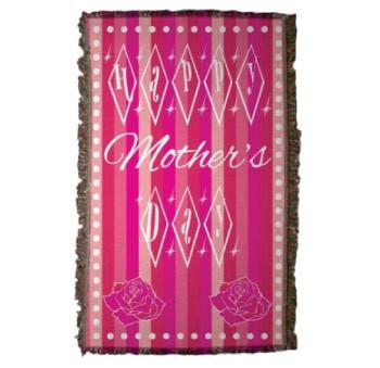 Mother's Day Woven Throw Blanket