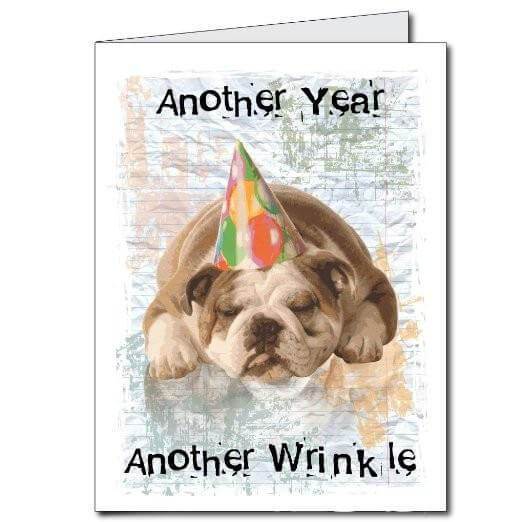 3' Stock Design Giant Birthday Card w/Envelope - Dog With Party Hat