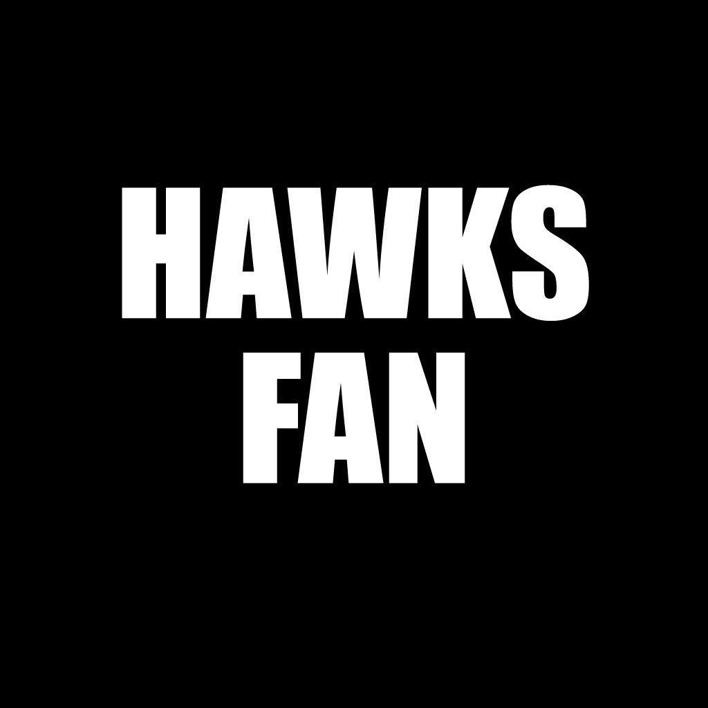 Hawks Fan Black Folding Camping Chair with Carry Bag