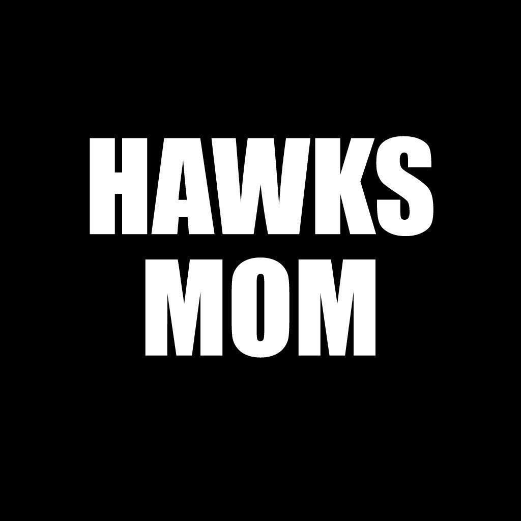 Hawks Mom Black Folding Camping Chair