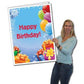 3' Stock Design Giant Birthday Card w/Envelope - Presents and Balloons