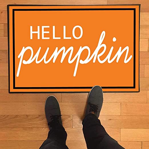 hello pumpkin doormat