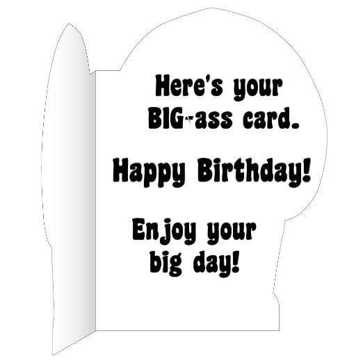 3' Stock Design Giant Hippo Birthday Card w/Envelope