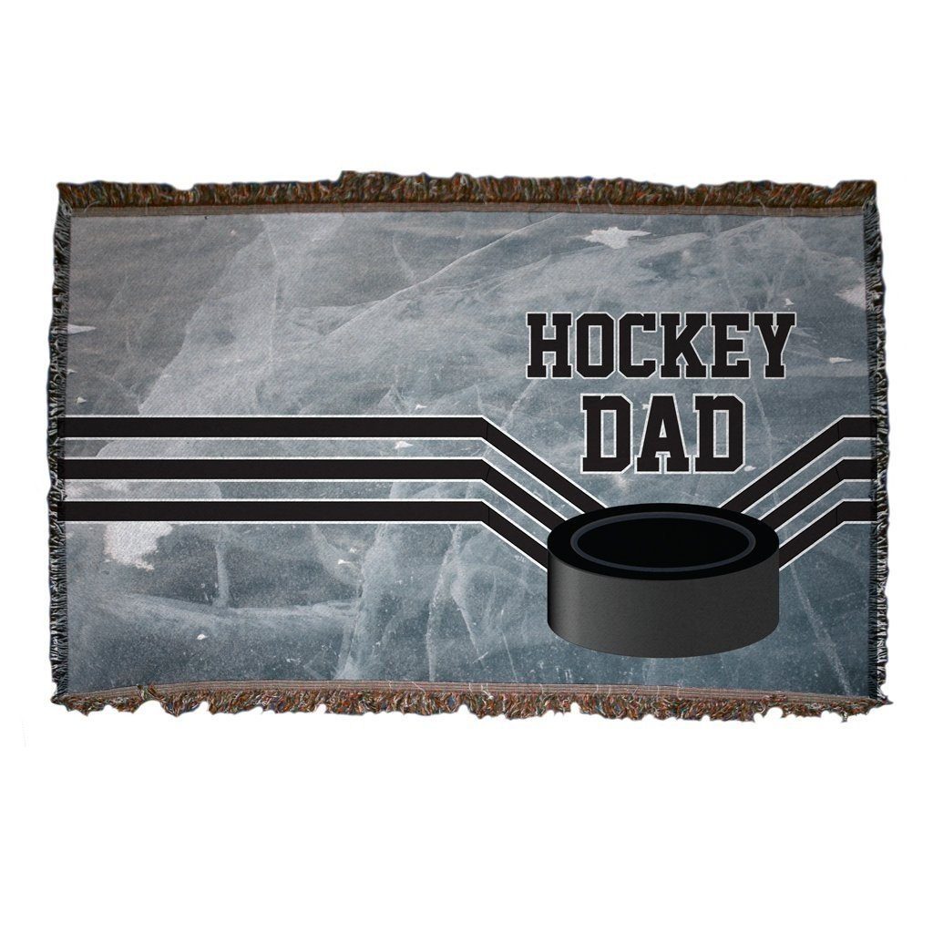 Hockey Dad Woven Blanket