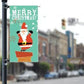 Santa on Chimney Stock Design - Holiday 36"x72" Pole Banner FREE SHIPPING