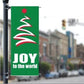 Joy to the World w/Tree Stock Design Holiday 36"x90" Pole Banner FREE SHIPPING