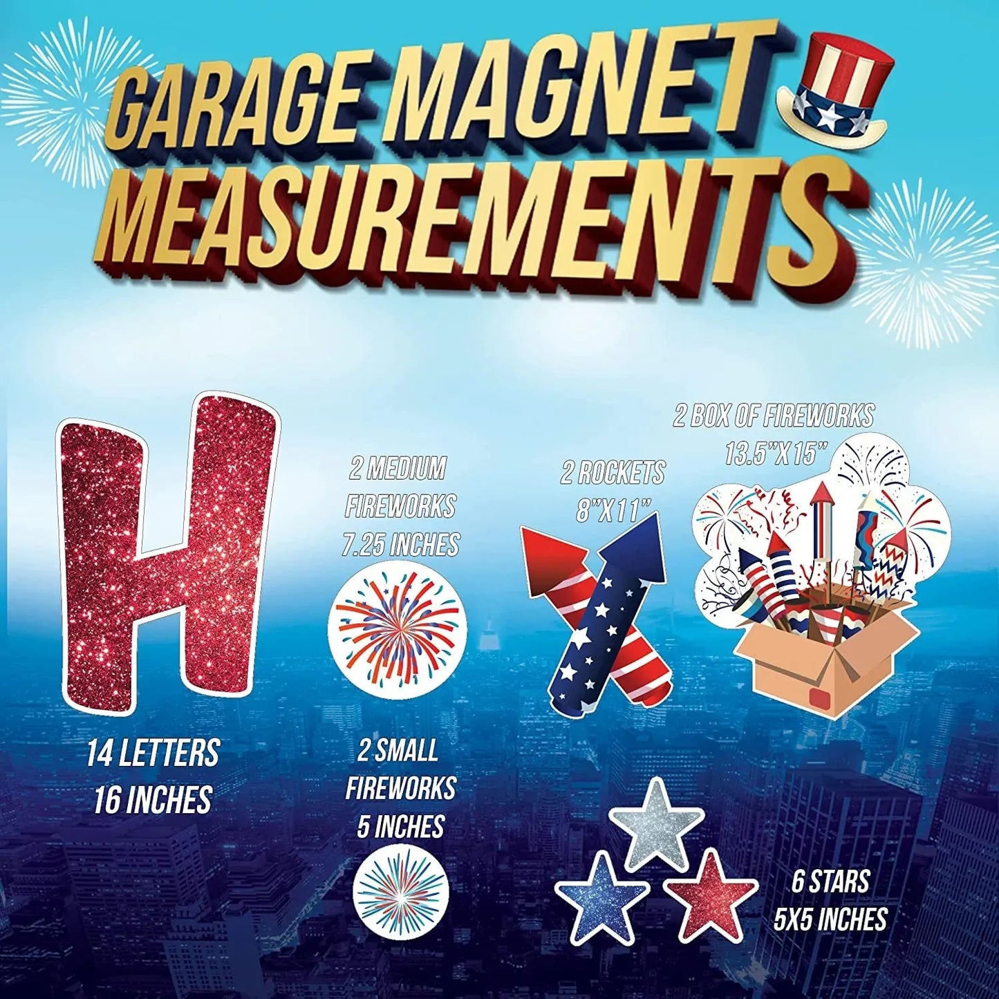 Holiday Magnet Garage Door Set