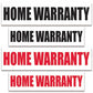 Home Warranty Real Estate Yard Sign Rider Set of 2