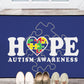 Hope Autism Awareness Doormat