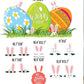 Hoppy Easter Jumbo Easter Yard Sign 73x36