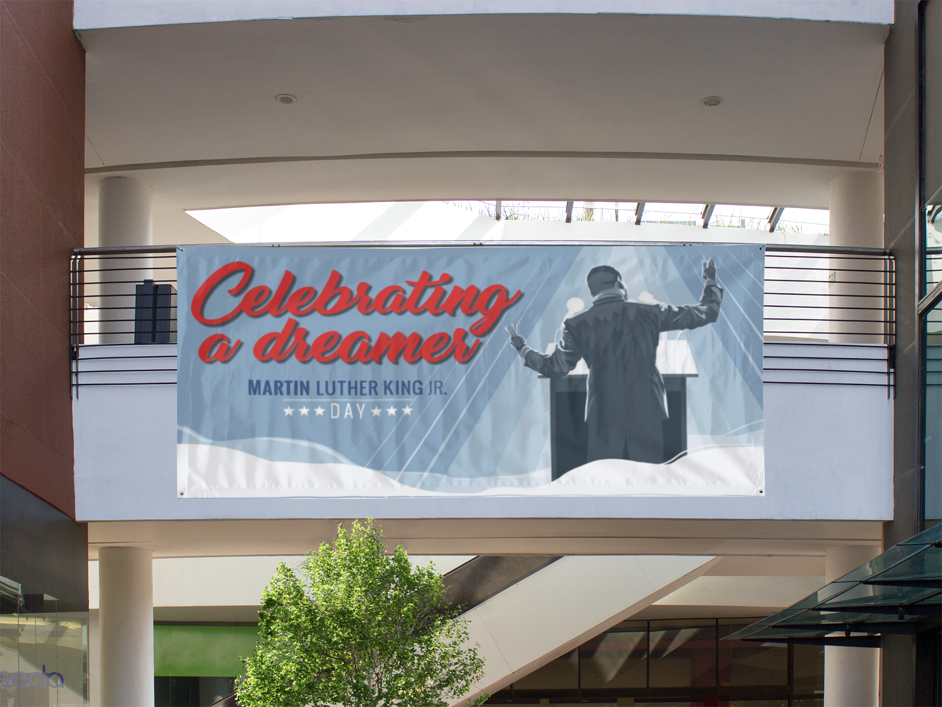 celebrating a dreamer mlk banner